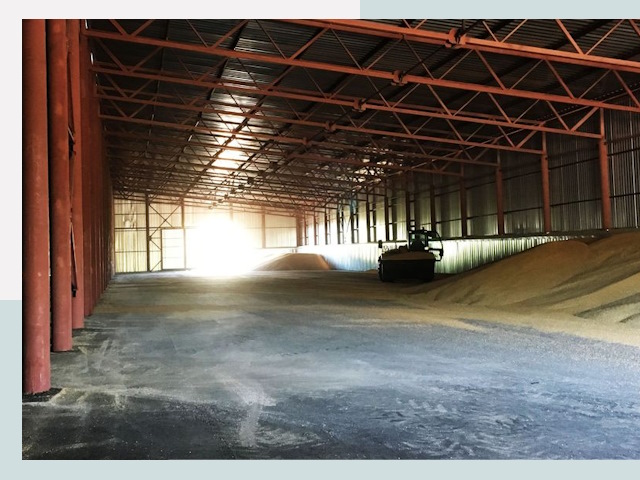 Строительство зернохранилищ в Донецке