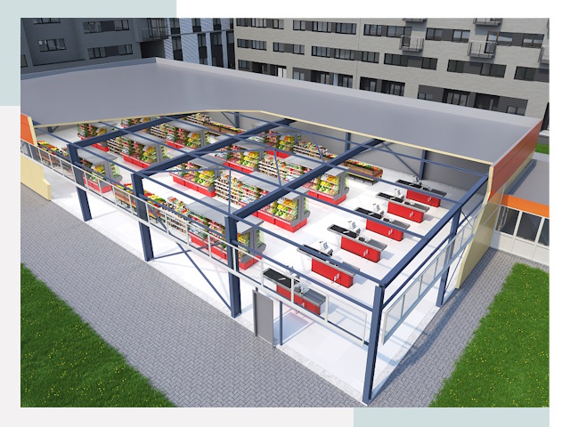 Строительство магазинов в Донецк от 657 руб. за м²