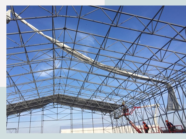 Шатровые ангары от 657 руб. в Донецке и Ростовской области