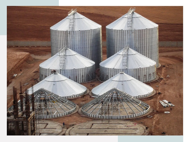 Строительство зерновых силосов в Донецке