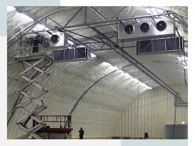 Оснащение ангаров в Донецке