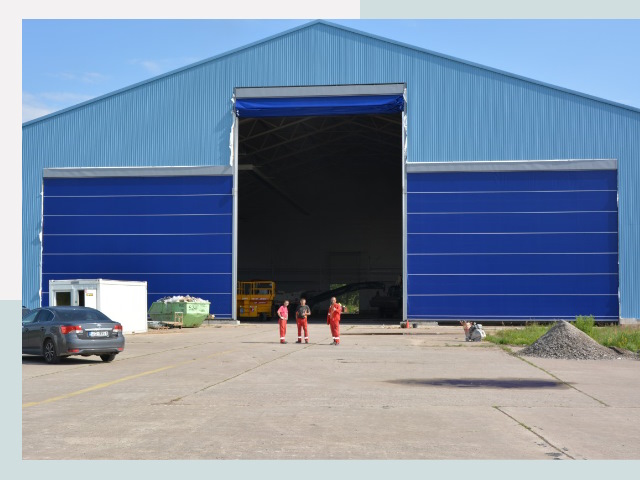 Ангарные ворота в Донецк от СтальСтрой-Днк по цене 657 руб.