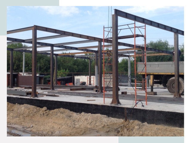 Фундамент для ангаров в Донецке