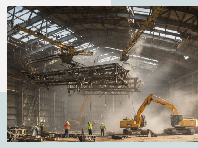 Демонтаж ангаров в Донецке от 657 руб. за м²