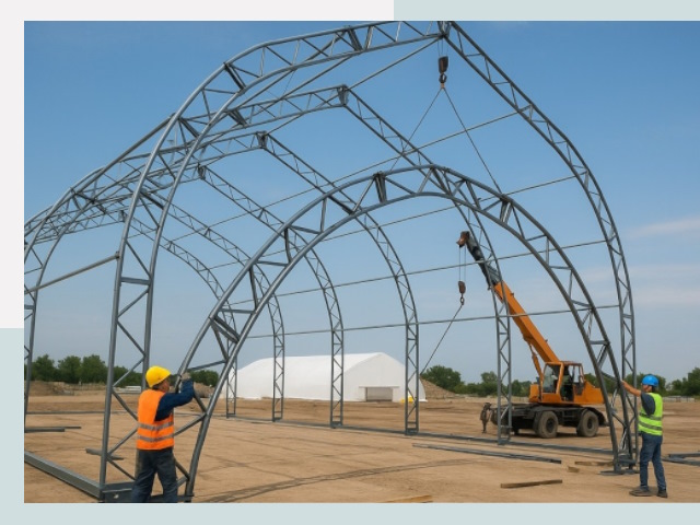 Монтаж ангаров в Донецке от 657 руб. - Надежно и быстро